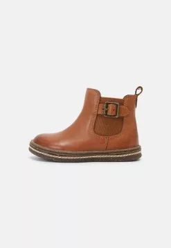 Friboo Leather Booties - Korte Laarzen - Cognac