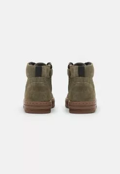 Friboo Leather - Veterboots - Khaki -Frib Kleding Winkel 5bdc384de9404967ae91ca50f55fc7cd