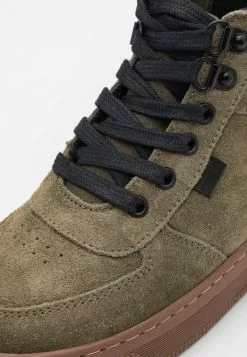 Friboo Leather - Veterboots - Khaki -Frib Kleding Winkel 73eecdfa61fa41fdacdbb49c6547e32d