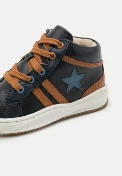 Friboo Leather - Sneakers Hoog - Dark Blue -Frib Kleding Winkel 8409e4754d55405fa41fa99dce404e6e
