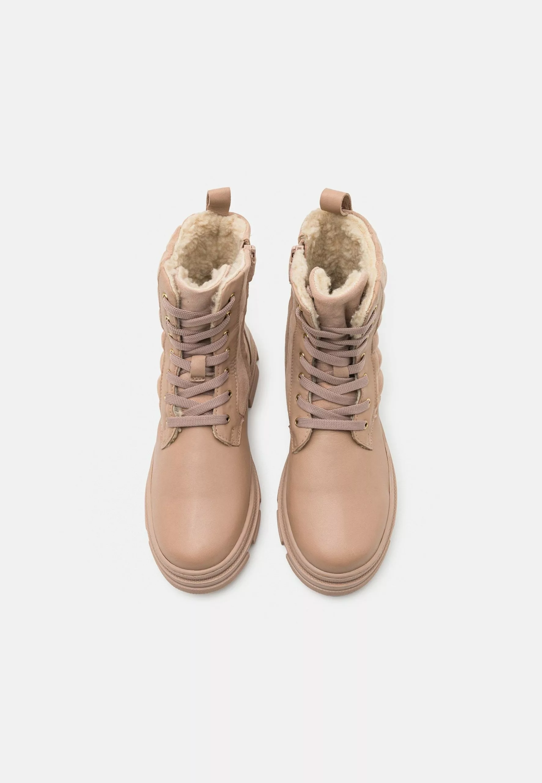 Friboo Leather - Veterboots - Nude 4 Friboo Leather - Veterboots - Nude - Afbeelding 4