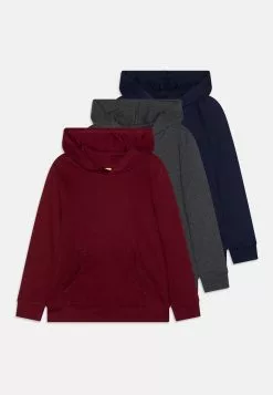Frib Kleding Winkel 43 Friboo 3 Pack - Hoodie - Multi-Coloured/Blue/Dark Red
