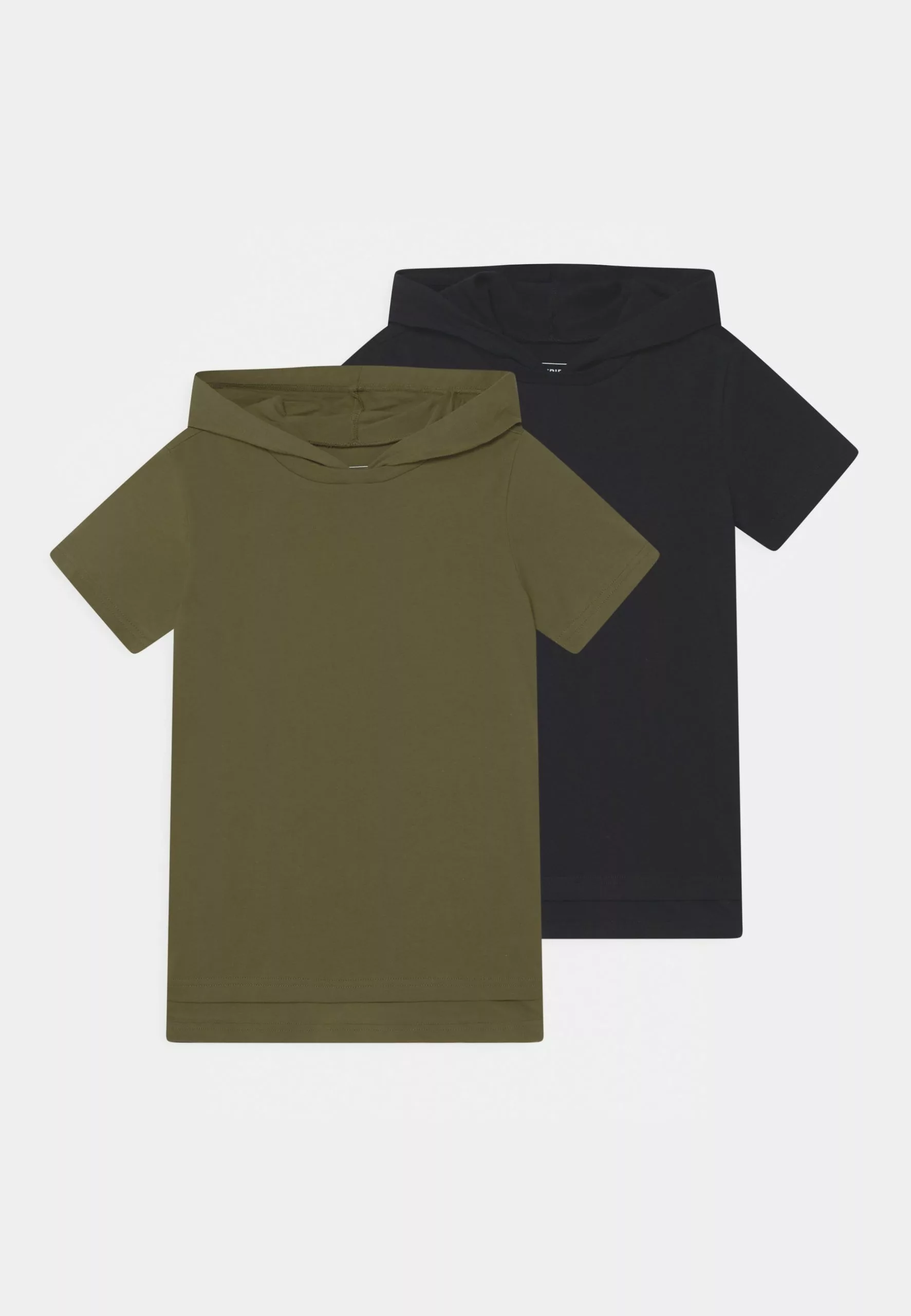 Friboo Unisex 2 Pack - T-Shirt Basic - Khaki/Black 1 Friboo Unisex 2 Pack - T-Shirt Basic - Khaki/Black