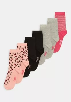 Friboo Girls 7 Pack - Sokken - Grey/Pink/Black