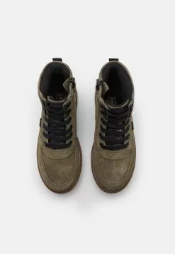 Friboo Leather - Veterboots - Khaki -Frib Kleding Winkel ceaaa599a05f4869abd8451200e3b9c4