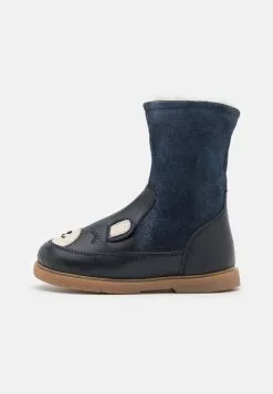 Friboo Leather - Snowboots- Dark Blue