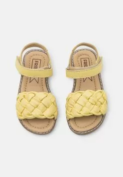 Friboo Leather - Sandalen - Light Yellow -Frib Kleding Winkel dba7199514bc497dabcab784db3dbd6a