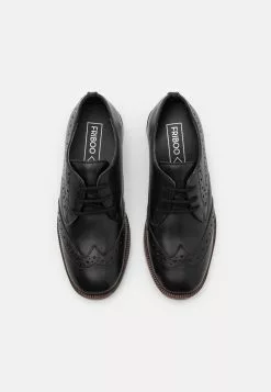 Friboo Leather - Veterschoenen - Black -Frib Kleding Winkel ed67b06ef3d647c5b8fa6ff3458e2d88